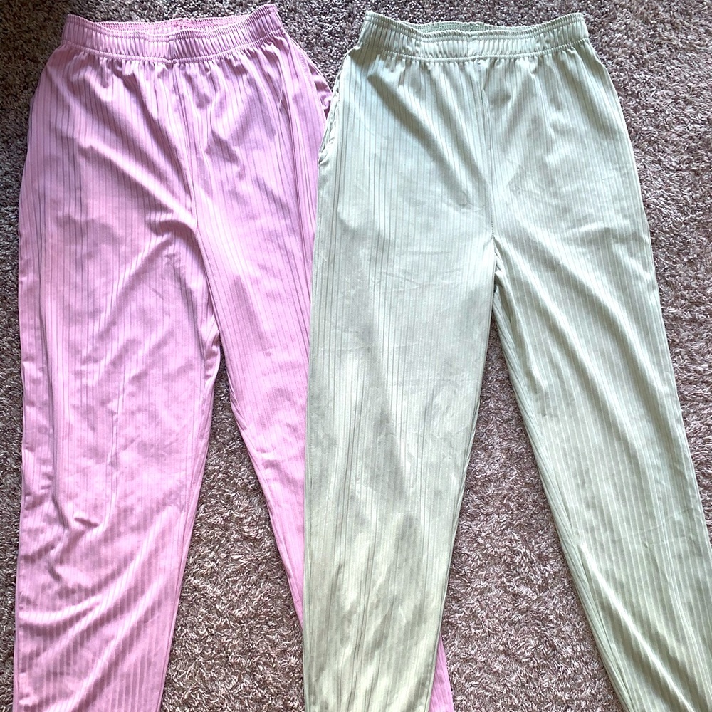 Missguided Joggers Combo (Pink and Green)